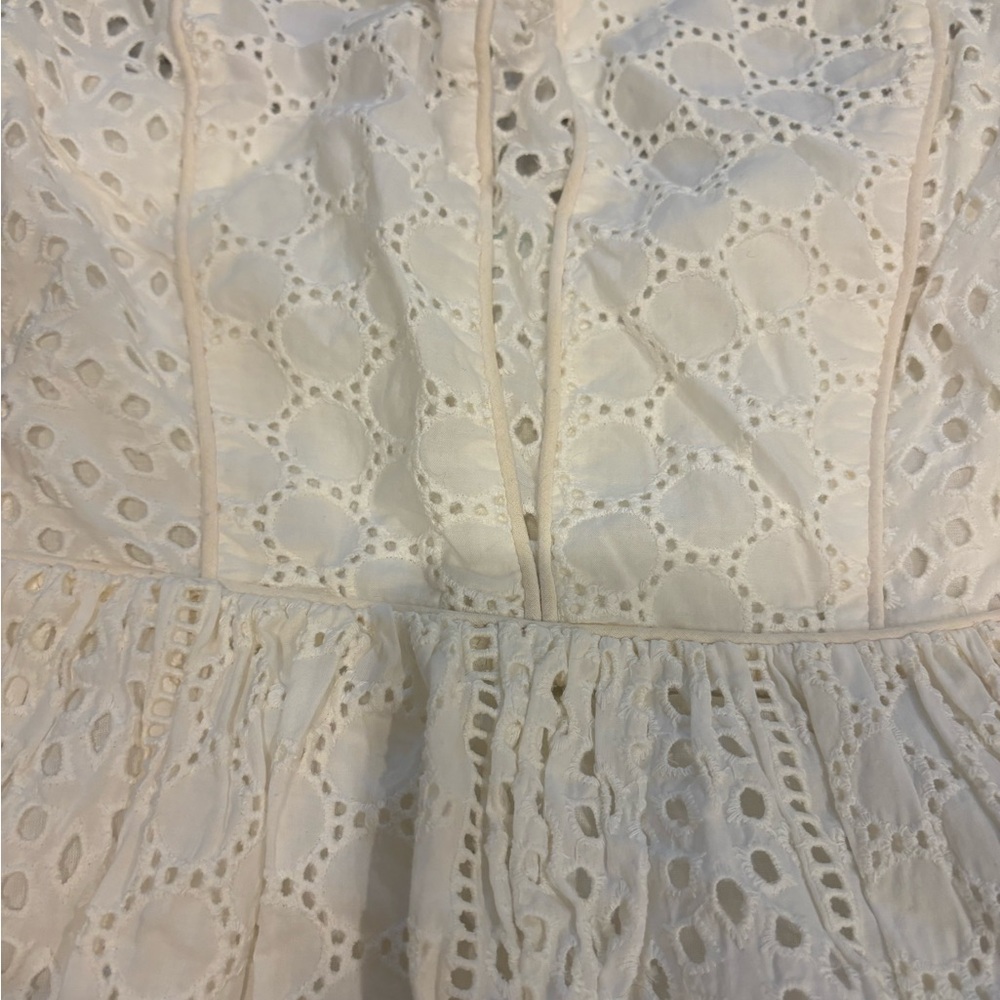 NWOT kimchi blue white eyelet dress size large - Picture 2 of 6